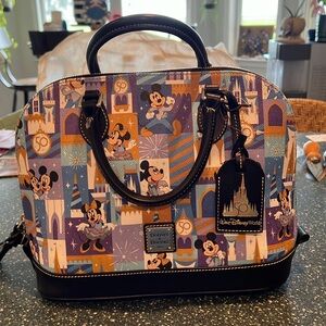 Disney Dooney & Bourne Mickey & Minnie 50th Anniversary Purse.
